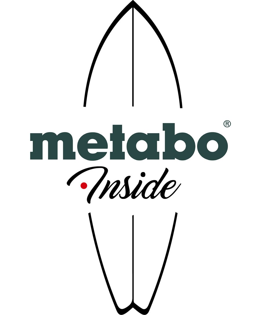 Déclinaison de l'identité Metabo sur fond noir